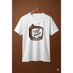 VTG 80s Leave It To Beaver Universal City Studios Tv Show Promo T Shirt 1983 L